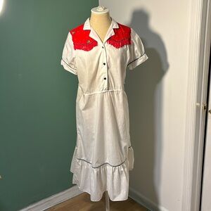 I rage 1960’s Woman’s Floral Printt Western Stule Dress